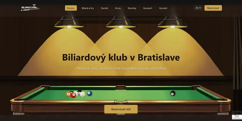 Biliardovňa — web biliardového klubu v Bratislave | White Eagles & Co.